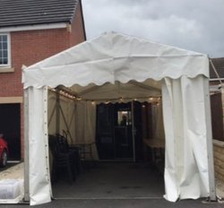 Secondhand 4m x 9m Roder Marquee