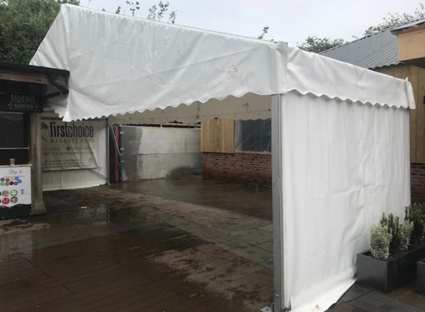 Used 9m Wide Roder Marquee