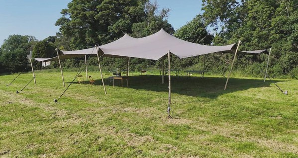 Ex hire stretch tent
