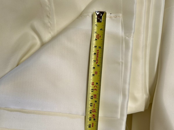 Used 'Ivory' Polyline Wedding Drapes