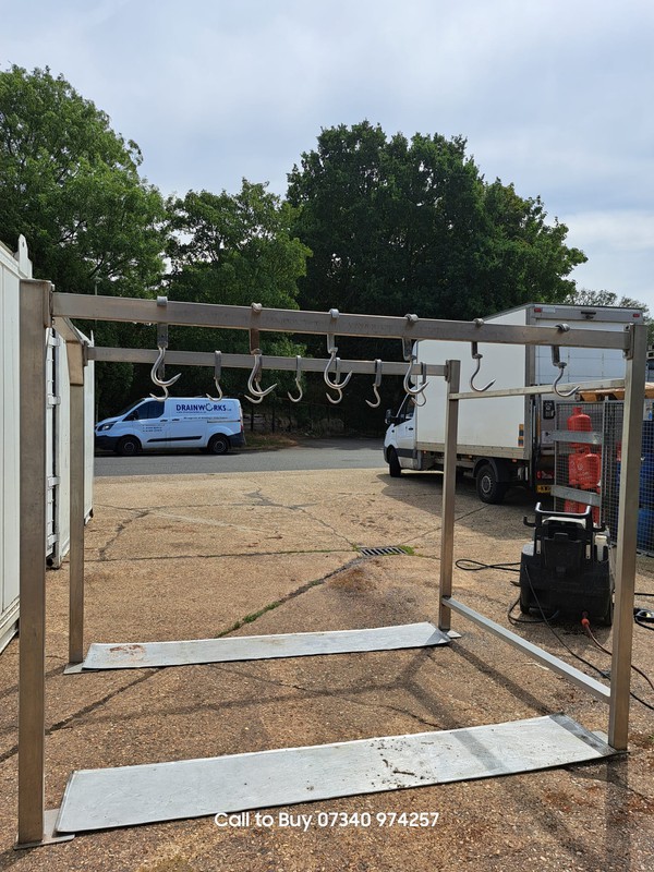 Secondhand Meat Hanging Frame Rails For Sale