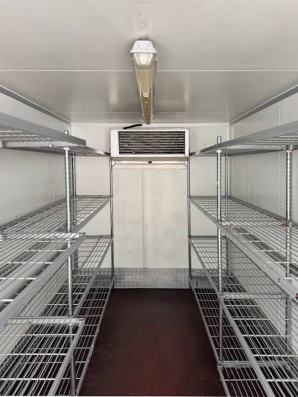 Racking inside Humbaur Fridge Trailer