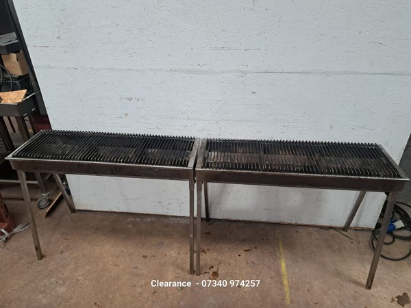 7ft Stainless Steel Charcoal BBQ