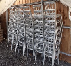 Silver Banqueting Chairs For Sale
