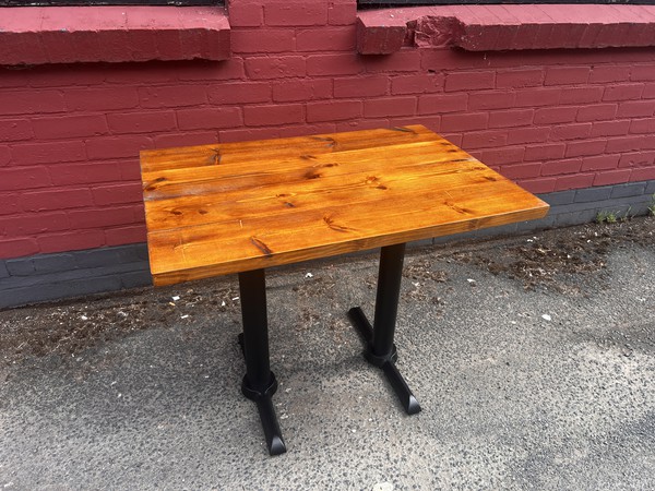 Secondhand Rustic Waney Edge Table For Sale