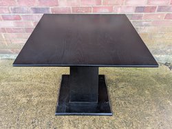 7x Black Square Dining Tables