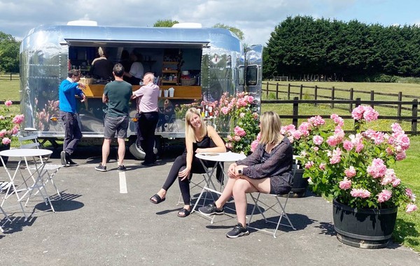 Airstream style catering trailer