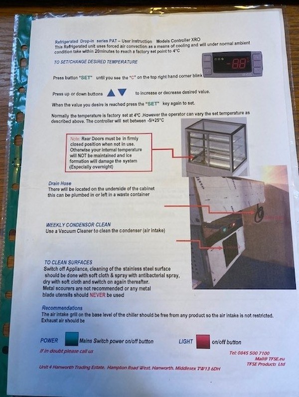 Patisserie Display Chiller