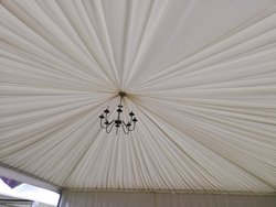 6m Pagoda Ivory Pleated Roof Linings