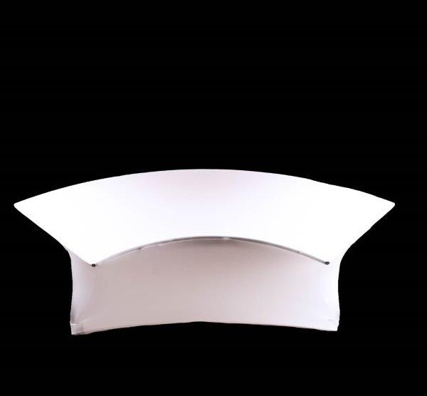 Used Round White Table Linen