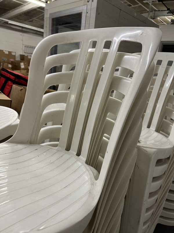 Used Plastic Bistro Chairs