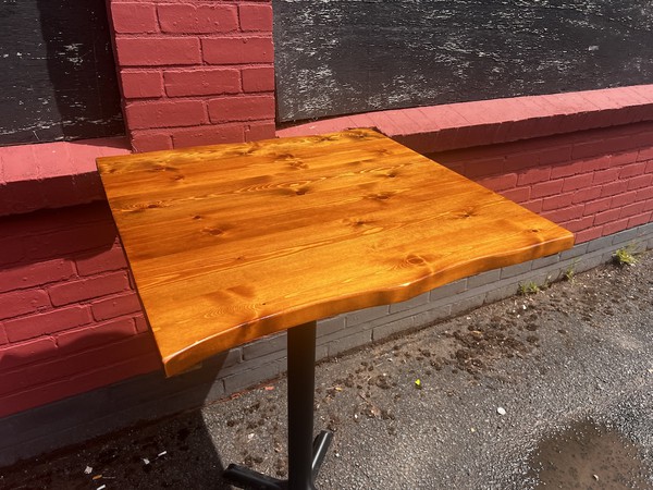 Rustic Wooden Poseur Tables