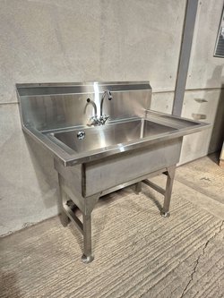 stainless steel pot washing sink