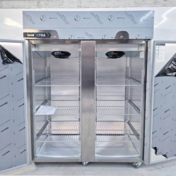 Stainless steel Double door upright fridge for sale