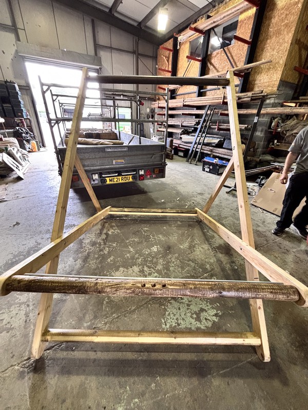 Extra Large Wooden Deckchair Frame