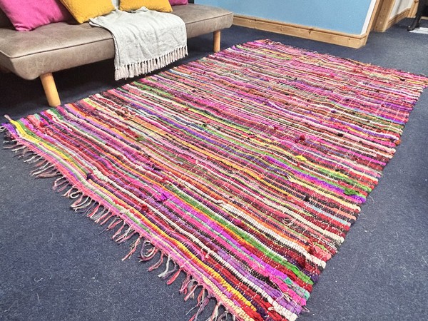 Pink Stripey Rugs