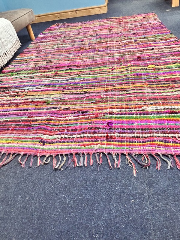 Pink Boho Striped Rugs