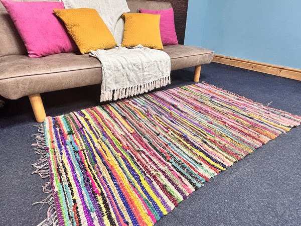 Pink Striped Floor Coverings