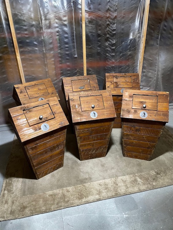Outdoor Wooden Bins