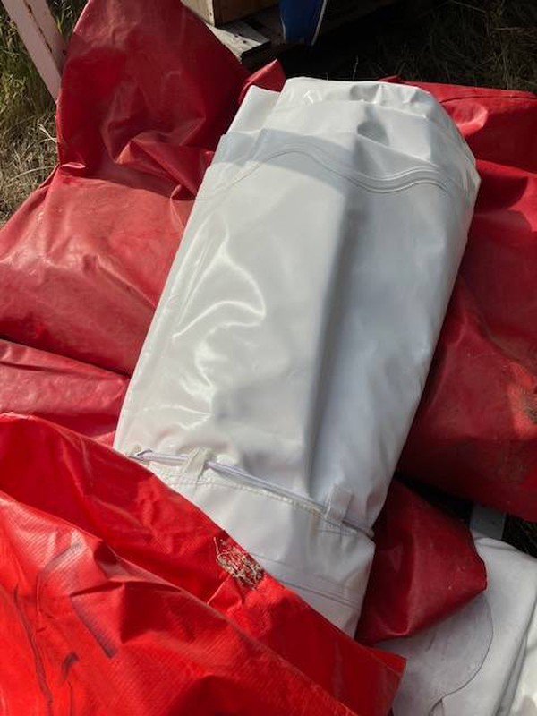 White 9m Custom Covers Roofs