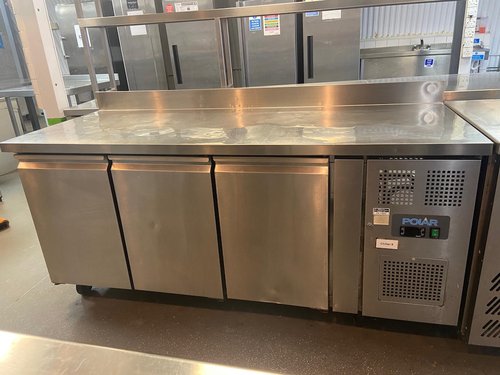 Polar 3 door prep fridge