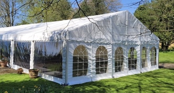 9m x 9m Roder marquee for sale
