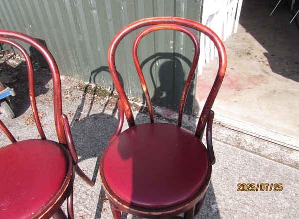 Used 23x Dark Wood Cafe Chairs