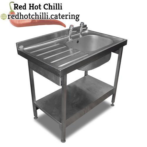 1m Stainless Steel Single Bowl Sink