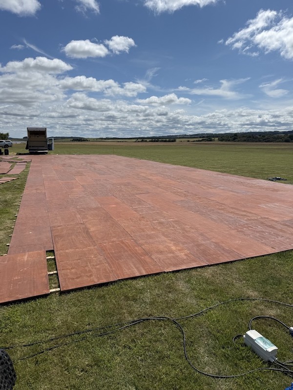 hardwood marquee floor