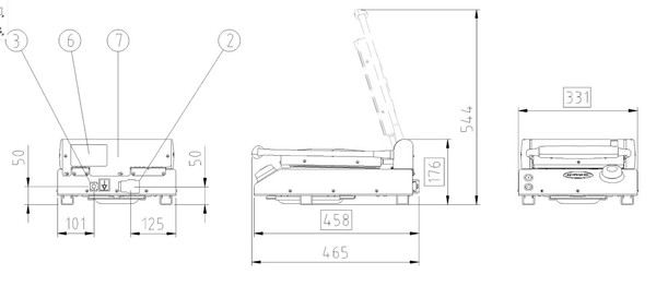 Sizes Spidoglass grill