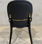 ornate black dining chair