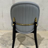 ornate grey dining chair