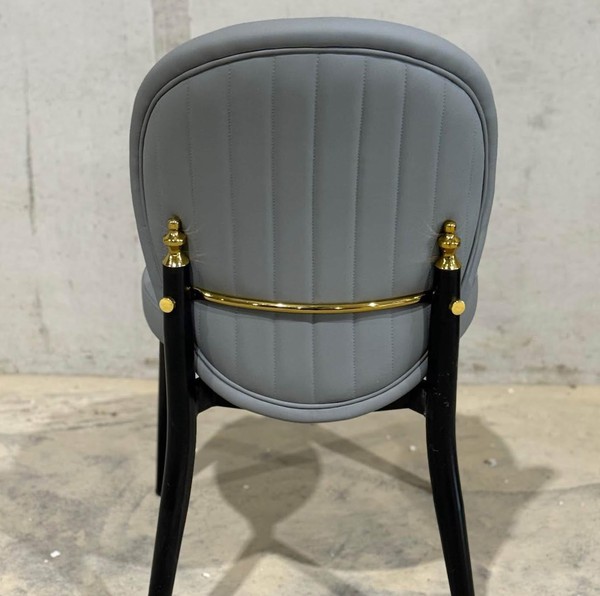 ornate grey dining chair