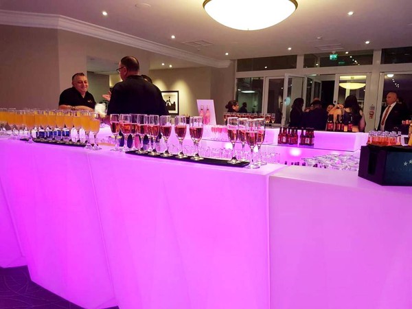 Wedding bar counter - colour changing