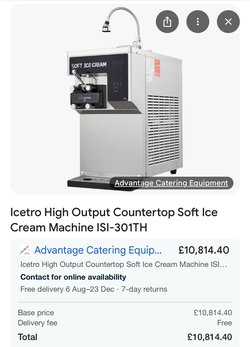 Icetro high output countertop ice cream machine