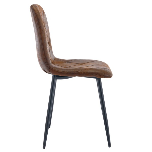 Secondhand Faux Suede Crib 5 Dining Side Chair Restaurants Hotels Bars Clubs Cafes For Sale