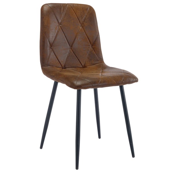 Secondhand Faux Suede Crib 5 Dining Side Chair Restaurants Hotels Bars Clubs Cafes For Sale