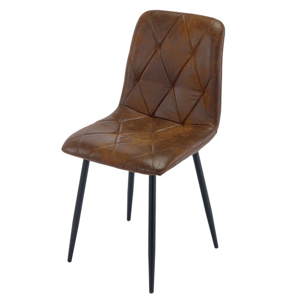 Secondhand Faux Suede Crib 5 Dining Side Chair Restaurants Hotels Bars Clubs Cafes For Sale