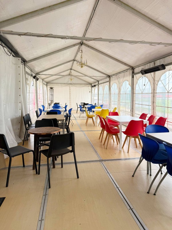 Sports club cafe marquee