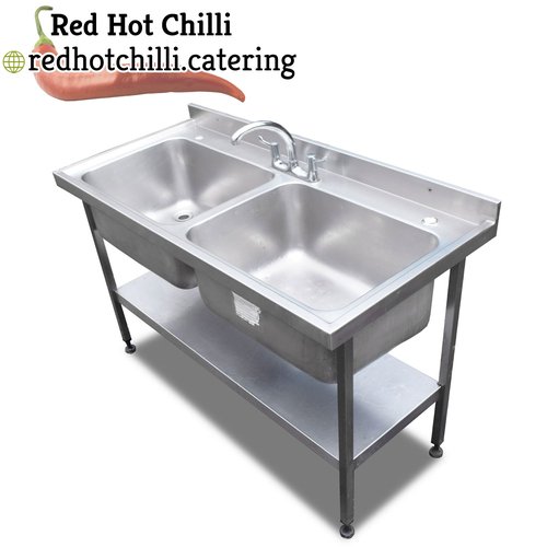1.4m Stainless Steel Double Sink