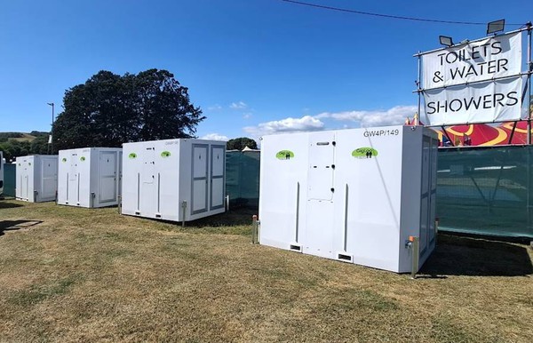 Festival shower facilities