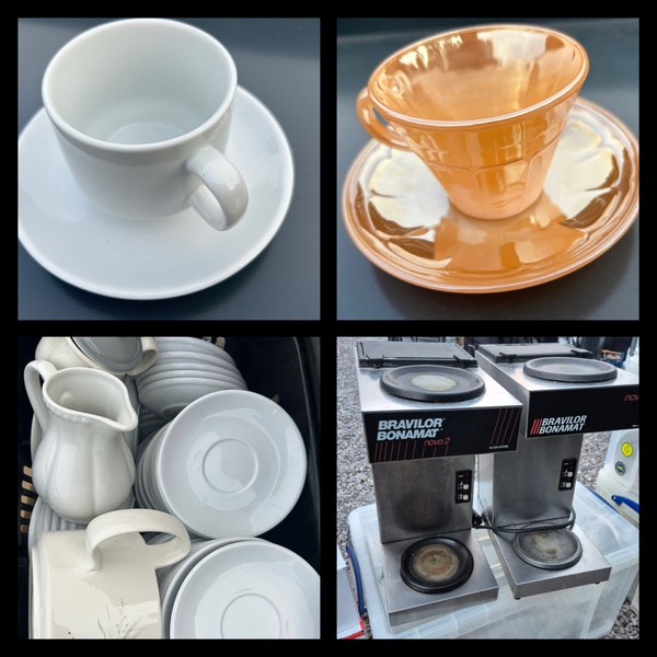 Glassware, Cups, Saucers