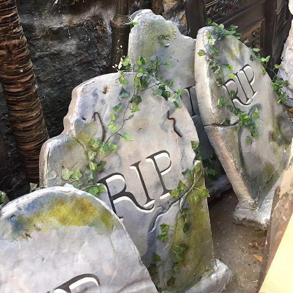 Halloween tombstone props