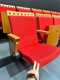 Secondhand Flip Down Theatre Seats with Arms For Sale