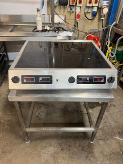 Secondhand Table Top Induction with Custom Made Table For Sale