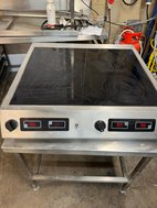 Secondhand Table Top Induction with Custom Made Table For Sale