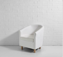 22x White Tub Chairs For Sale