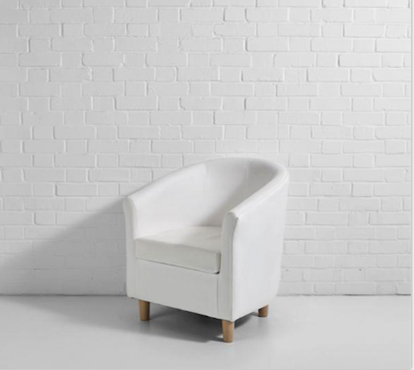 22x White Tub Chairs For Sale