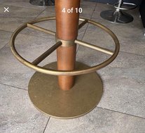 Brass base and footrest
