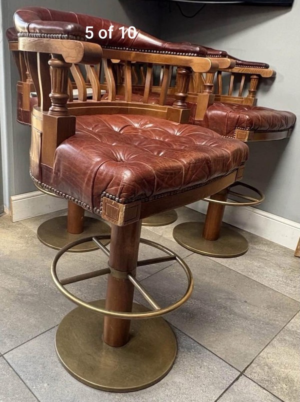 Leather Bar Stool